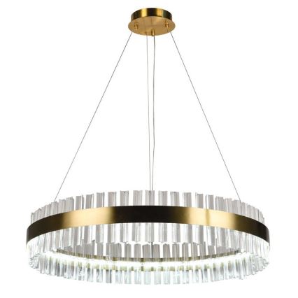 LED Himmennettävä kristalli kattokruunu johdossa LED/55W/230V 3000-6500K + kauko-ohjaus