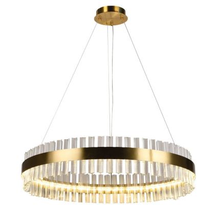 LED Himmennettävä kristalli kattokruunu johdossa LED/55W/230V 3000-6500K + kauko-ohjaus
