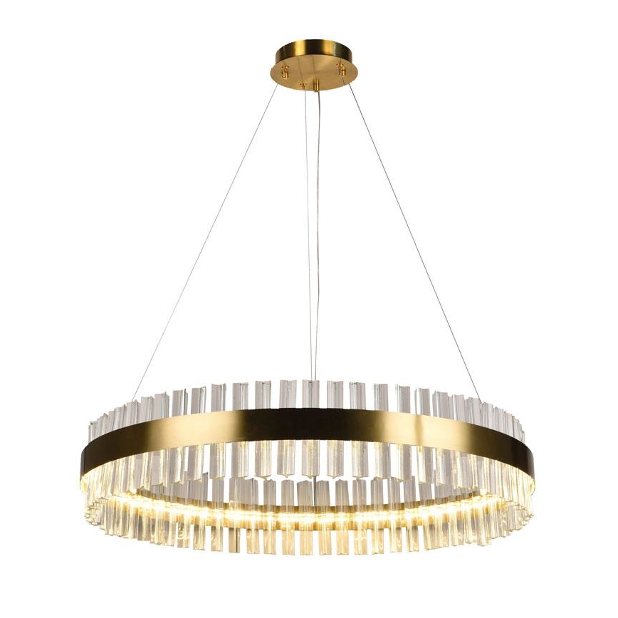 LED Himmennettävä kristalli kattokruunu johdossa LED/55W/230V 3000-6500K + kauko-ohjaus