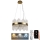 LED Himmennettävä kristalli kattokruunu johdossa LED/70W/230V 3000-6500K kulta + kauko-ohjaus