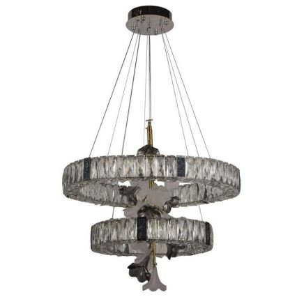 LED Himmennettävä kristalli kattokruunu johdossa LED/70W/230V 3000-6500K + kauko-ohjaus