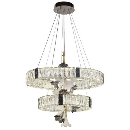 LED Himmennettävä kristalli kattokruunu johdossa LED/70W/230V 3000-6500K + kauko-ohjaus