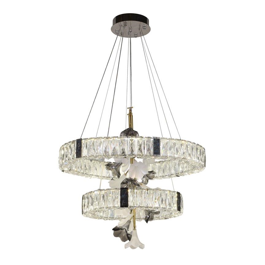 LED Himmennettävä kristalli kattokruunu johdossa LED/70W/230V 3000-6500K + kauko-ohjaus