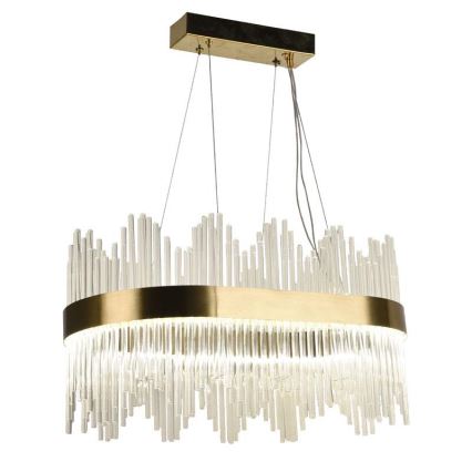 LED Himmennettävä kristalli kattokruunu johdossa LED/70W/230V 3000-6500K + kauko-ohjaus