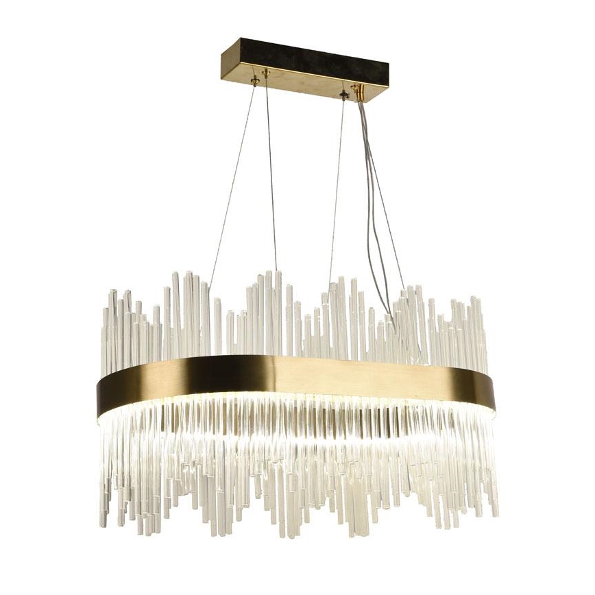 LED Himmennettävä kristalli kattokruunu johdossa LED/70W/230V 3000-6500K + kauko-ohjaus