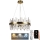 LED Himmennettävä kristalli kattokruunu johdossa LED/80W/230V 3000-6500K kulta + kauko-ohjaus