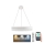 LED Himmennettävä kristalli kattokruunu johdossa LED/80W/230V 3000-6500K valkoinen + kauko-ohjaus