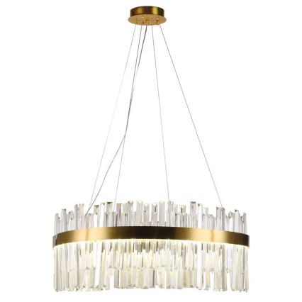 LED Himmennettävä kristalli kattokruunu johdossa LED/80W/230V 3000-6500K + kauko-ohjaus