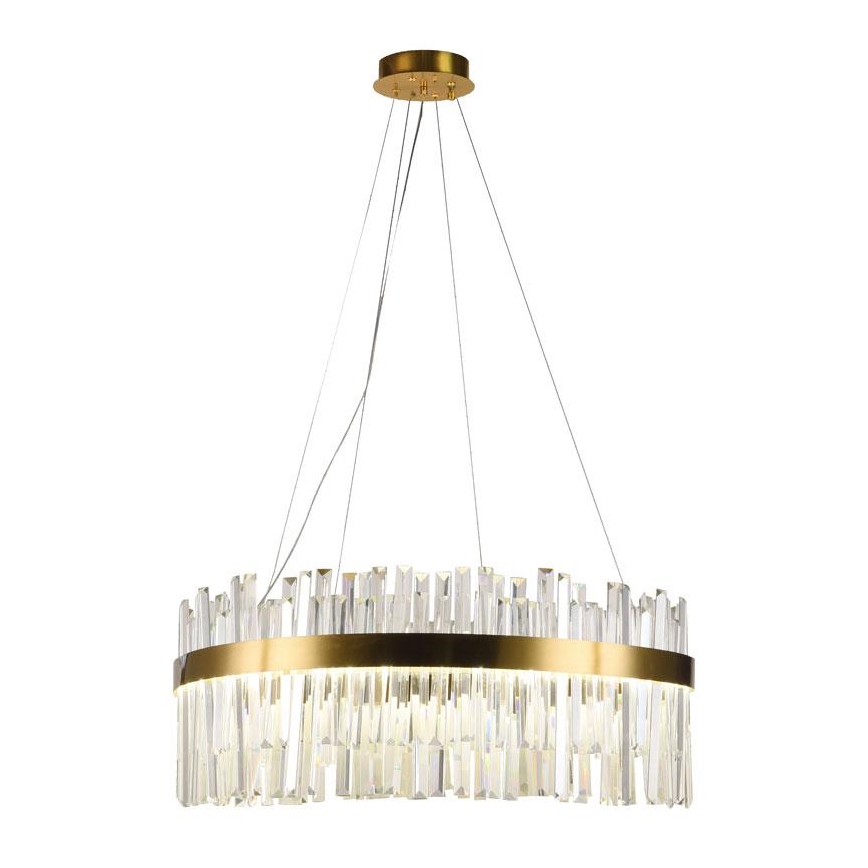 LED Himmennettävä kristalli kattokruunu johdossa LED/80W/230V 3000-6500K + kauko-ohjaus