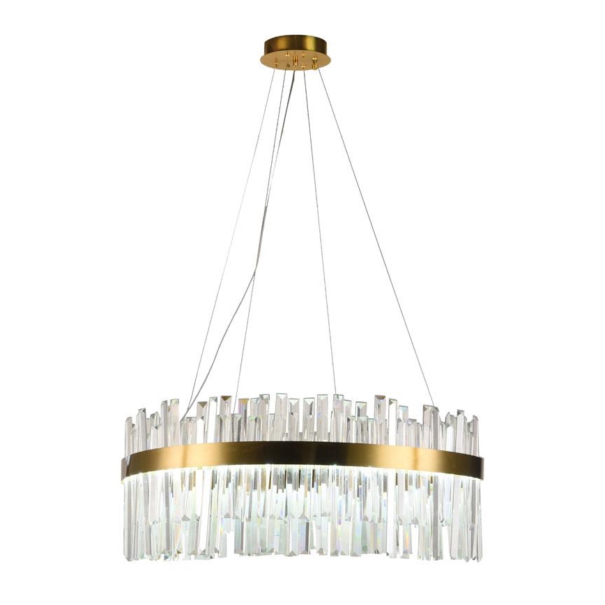 LED Himmennettävä kristalli kattokruunu johdossa LED/80W/230V 3000-6500K + kauko-ohjaus