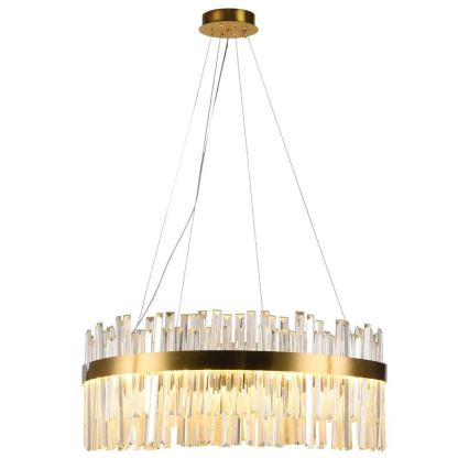 LED Himmennettävä kristalli kattokruunu johdossa LED/80W/230V 3000-6500K + kauko-ohjaus