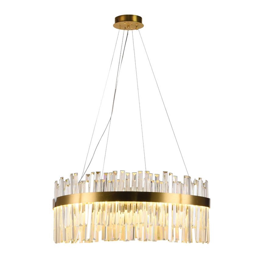 LED Himmennettävä kristalli kattokruunu johdossa LED/80W/230V 3000-6500K + kauko-ohjaus