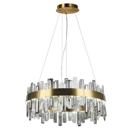 LED Himmennettävä kristalli kattokruunu johdossa LED/80W/230V 3000-6500K + kauko-ohjaus