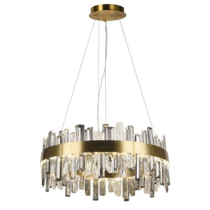 LED Himmennettävä kristalli kattokruunu johdossa LED/80W/230V 3000-6500K + kauko-ohjaus