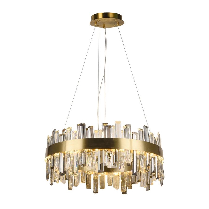 LED Himmennettävä kristalli kattokruunu johdossa LED/80W/230V 3000-6500K + kauko-ohjaus