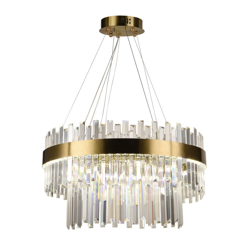 LED Himmennettävä kristalli kattokruunu johdossa LED/80W/230V 3000-6500K + kauko-ohjaus
