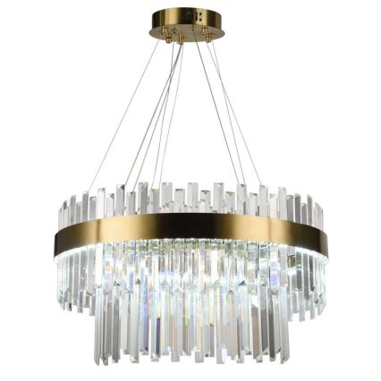 LED Himmennettävä kristalli kattokruunu johdossa LED/80W/230V 3000-6500K + kauko-ohjaus
