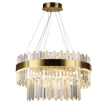 LED Himmennettävä kristalli kattokruunu johdossa LED/80W/230V 3000-6500K + kauko-ohjaus
