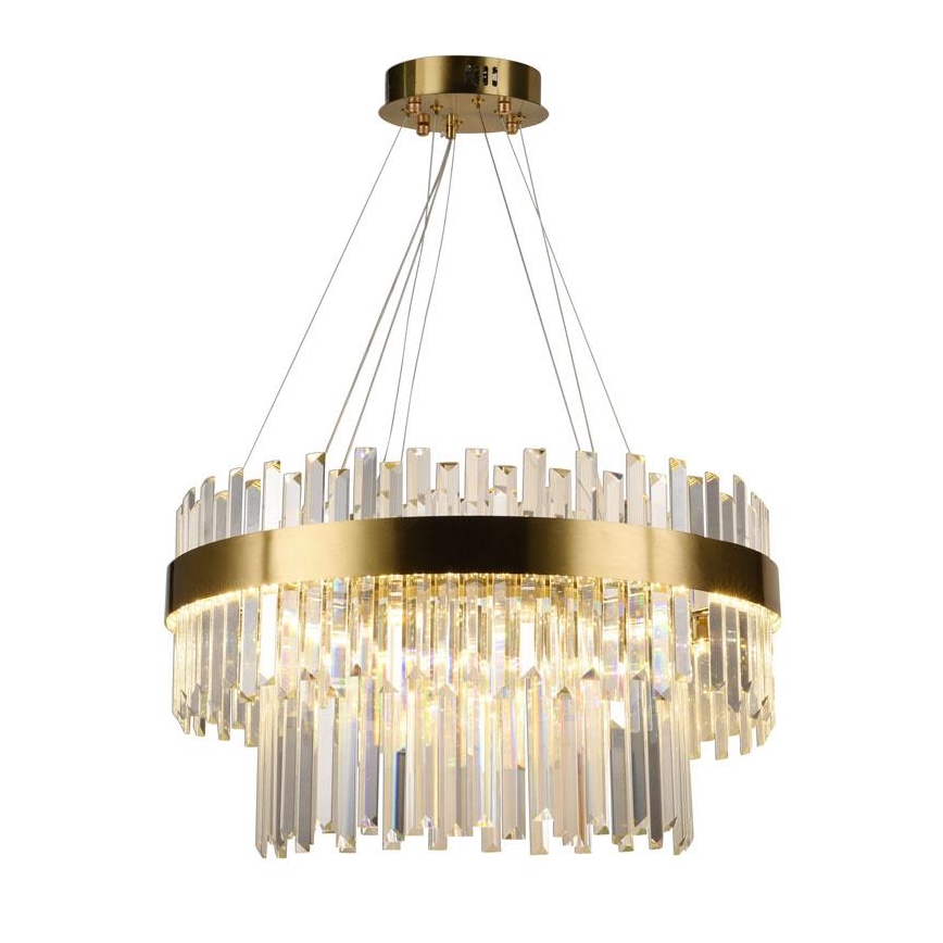 LED Himmennettävä kristalli kattokruunu johdossa LED/80W/230V 3000-6500K + kauko-ohjaus