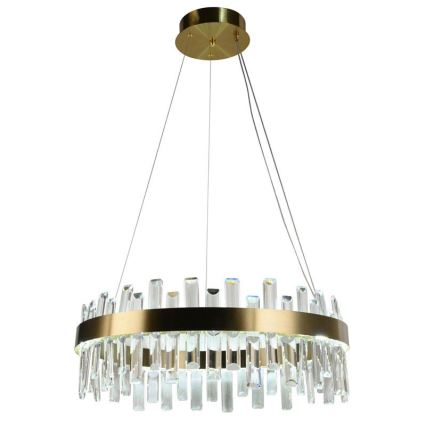 LED Himmennettävä kristalli kattokruunu johdossa LED/80W/230V 3000-6500K + kauko-ohjaus