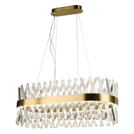 LED Himmennettävä kristalli kattokruunu johdossa LED/90W/230V 3000-6500K + kauko-ohjaus