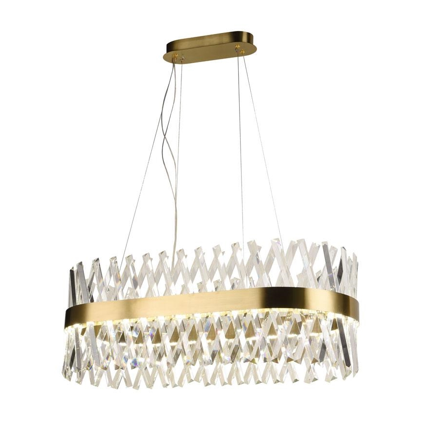 LED Himmennettävä kristalli kattokruunu johdossa LED/90W/230V 3000-6500K + kauko-ohjaus