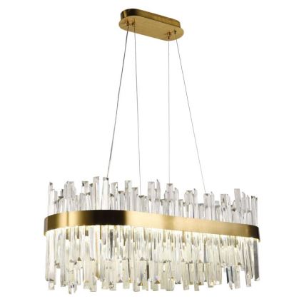 LED Himmennettävä kristalli kattokruunu johdossa LED/90W/230V 3000-6500K + kauko-ohjaus