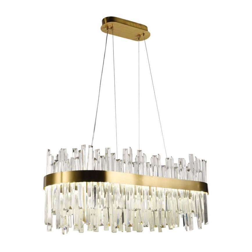 LED Himmennettävä kristalli kattokruunu johdossa LED/90W/230V 3000-6500K + kauko-ohjaus
