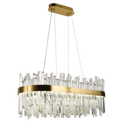 LED Himmennettävä kristalli kattokruunu johdossa LED/90W/230V 3000-6500K + kauko-ohjaus