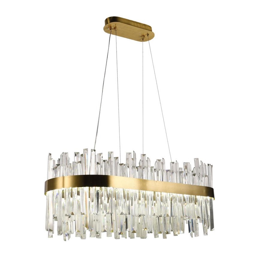 LED Himmennettävä kristalli kattokruunu johdossa LED/90W/230V 3000-6500K + kauko-ohjaus