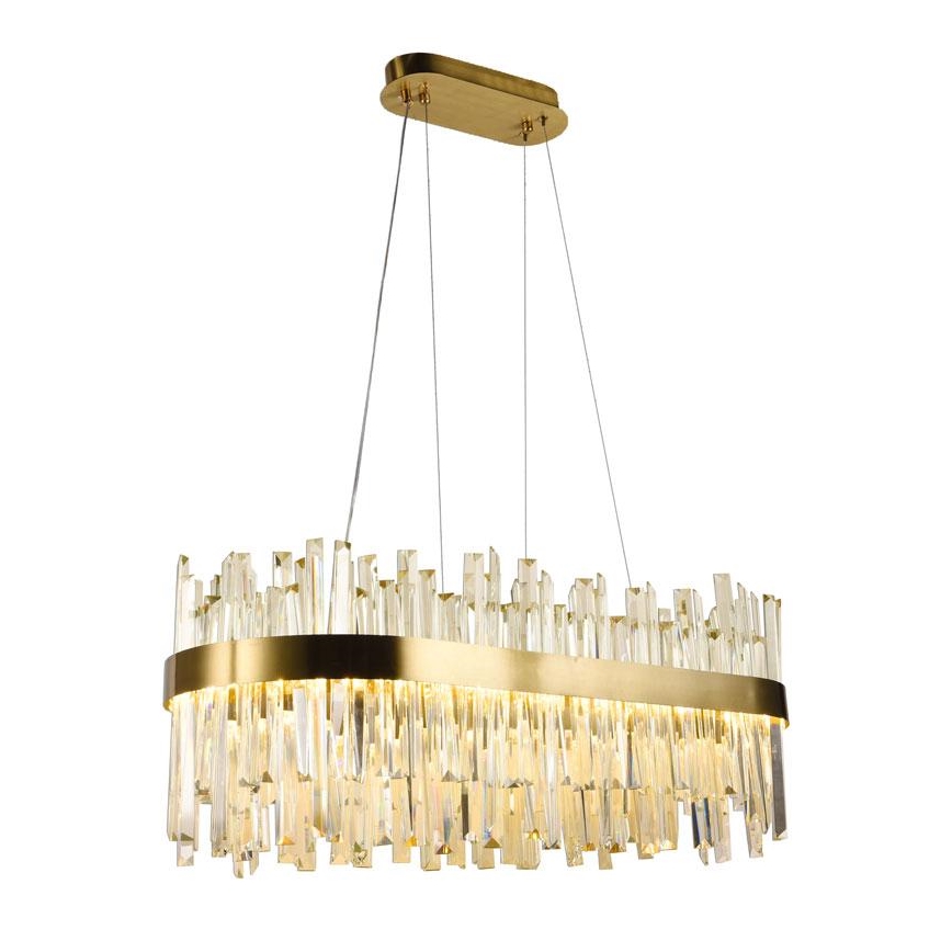LED Himmennettävä kristalli kattokruunu johdossa LED/90W/230V 3000-6500K + kauko-ohjaus
