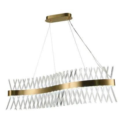 LED Himmennettävä kristalli kattokruunu johdossa LED/95W/230V 3000-6500K + kauko-ohjaus