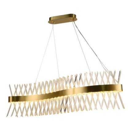 LED Himmennettävä kristalli kattokruunu johdossa LED/95W/230V 3000-6500K + kauko-ohjaus