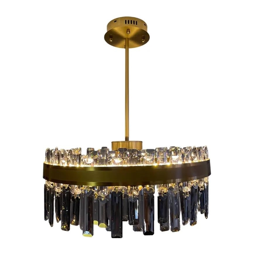 LED Himmennettävä kristalli kattokruunu on a pole LED/80W/230V 3000-6500K + kauko-ohjaus