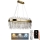LED himmennettävä kristallikruunu johdolla LED/100W/230V 3000-6500K kulta + kaukosäädin