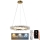 LED himmennettävä kristallikruunu johdolla LED/40W/230V 3000-6500K kulta + kaukosäädin