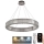 LED himmennettävä kristallikruunu johdolla LED/50W/230V 3000-6500K kiiltävä kromi + kaukosäädin