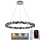 LED himmennettävä kristallikruunu johdolla LED/55W/230V 3000-6500K kiiltävä kromi + kaukosäädin