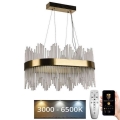 LED himmennettävä kristallikruunu johdolla LED/70W/230V 3000-6500K + kaukosäädin