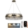 LED himmennettävä kristallikruunu johdolla LED/80W/230V 3000-6500K kulta + kaukosäädin