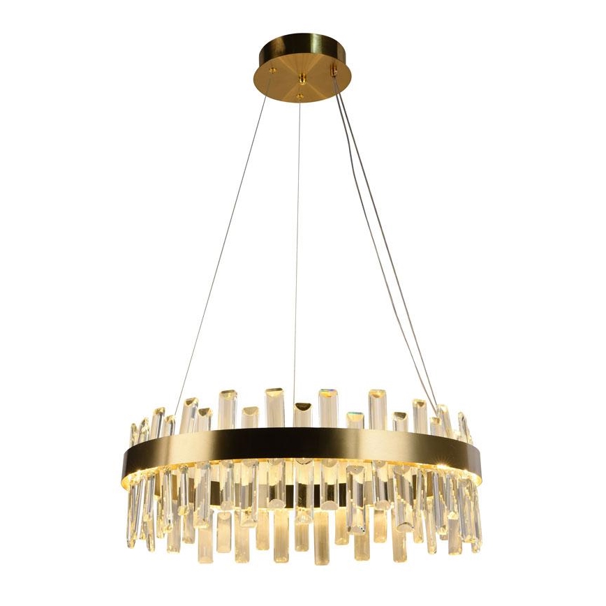 LED himmennettävä kristallikruunu köydellä LED/80W/230V 3000-6500K + kaukosäädin