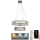 LED Himmennettävä kristallikruunu narussa LED/65W/230V 3000-6500K kiiltävä kromi + kauko-ohjaus