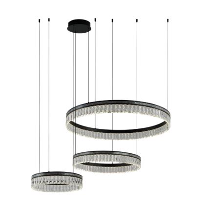 LED himmennettävä kristallikruunu vaijerilla THALIA LED/120W/230V 3000-6000K + kaukosäädin