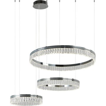 LED-himmennettävä kristallikruunu vaijerilla THALIA LED/120W/230V 3000-6000K + kaukosäädin
