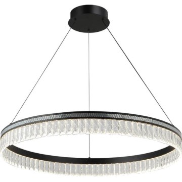 LED-himmennettävä kristallikruunu vaijerilla THALIA LED/55W/230V 3000-6000K halkaisija 80 cm + kaukosäädin