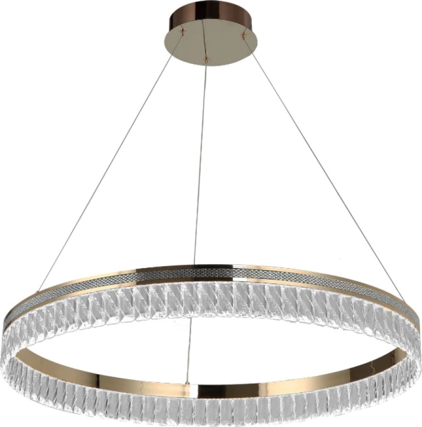 LED-himmennettävä kristallikruunu vaijerilla THALIA LED/55W/230V 3000-6000K Ø 80 cm + kaukosäädin