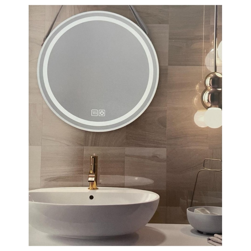 LED Himmennettävä kylpyhuone lämmitetty taustavalaistu peili LED/20W/230V 4000K IP44