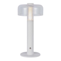 LED himmennettävä ladattava kosketuspöytälamppu LED/1W/5V 3000K 1800 mAh valkoinen