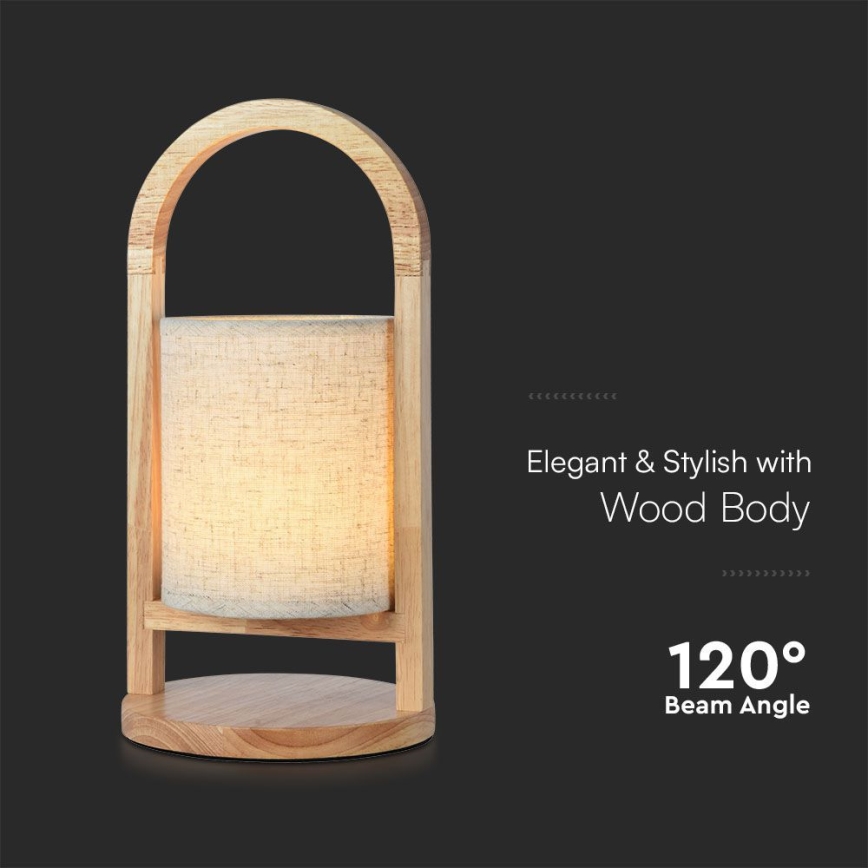 LED Himmennettävä ladattava kosketuspöytävalaisin LED/1,5W/5V 3000K 1800mAh beige