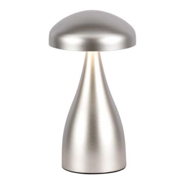 LED Himmennettävä ladattava kosketuspöytävalaisin LED/1W/5V 3000-6000K 1800 mAh hopea
